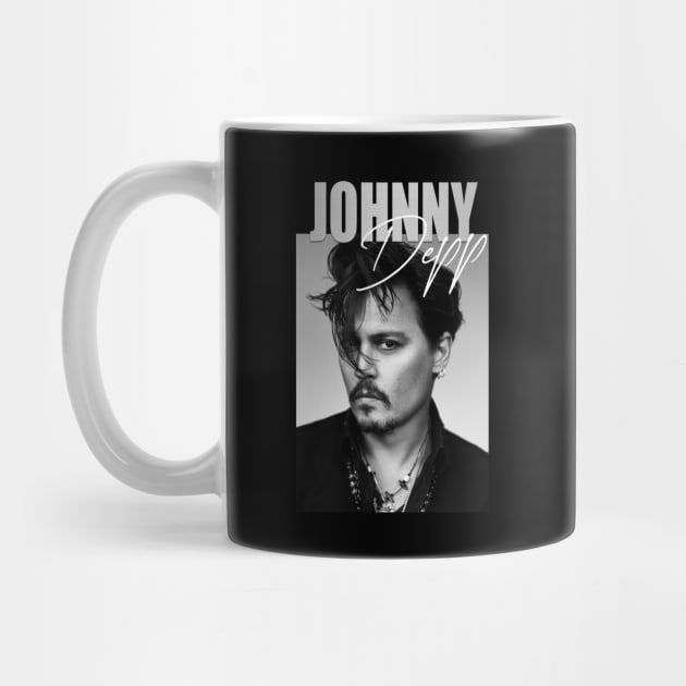 Johnny Depp BW by ActiveNerd